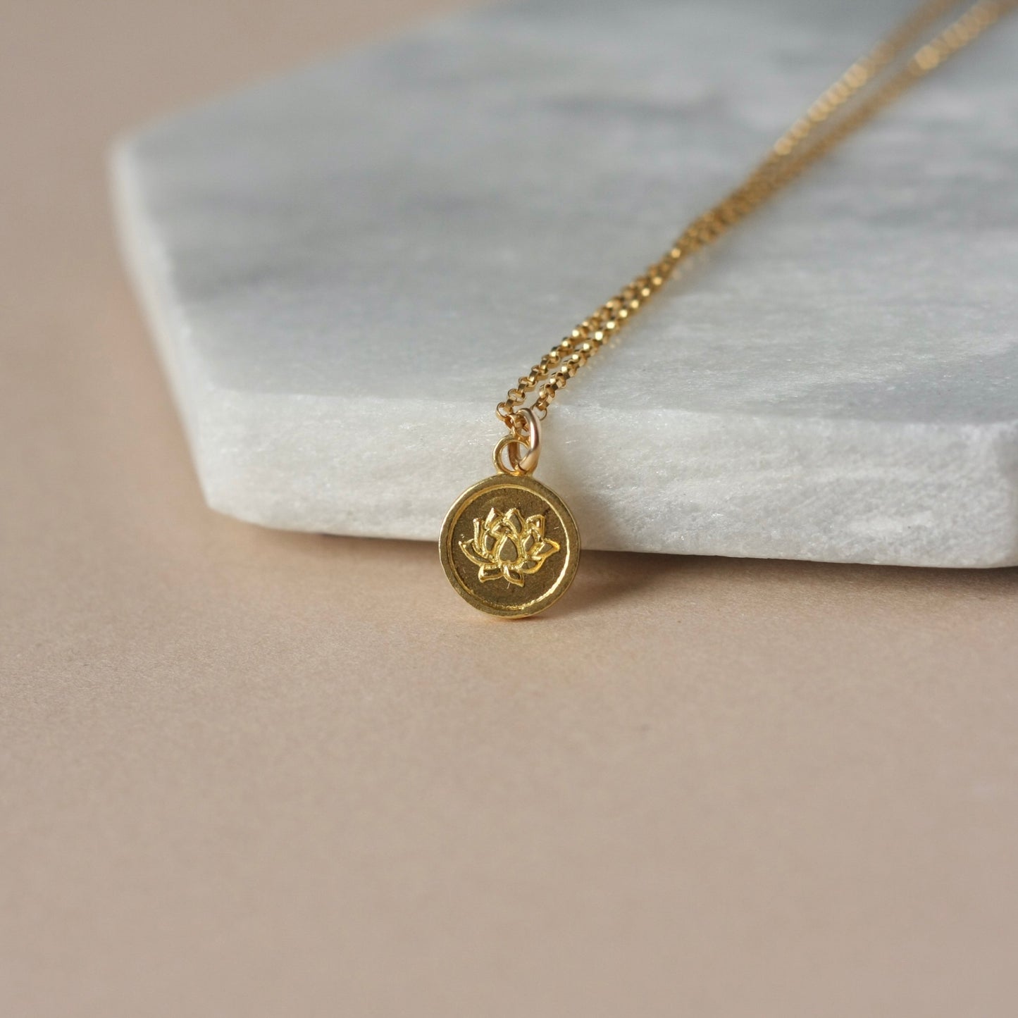 Dainty Gold Flower Charm Necklace