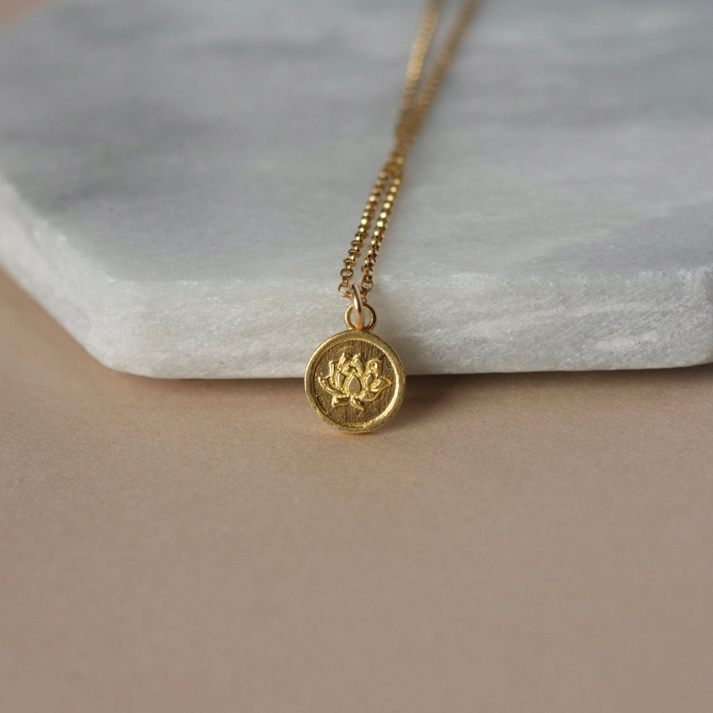 Dainty Gold Flower Charm Necklace