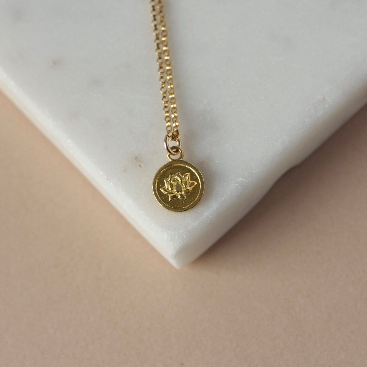 Dainty Gold Flower Charm Necklace