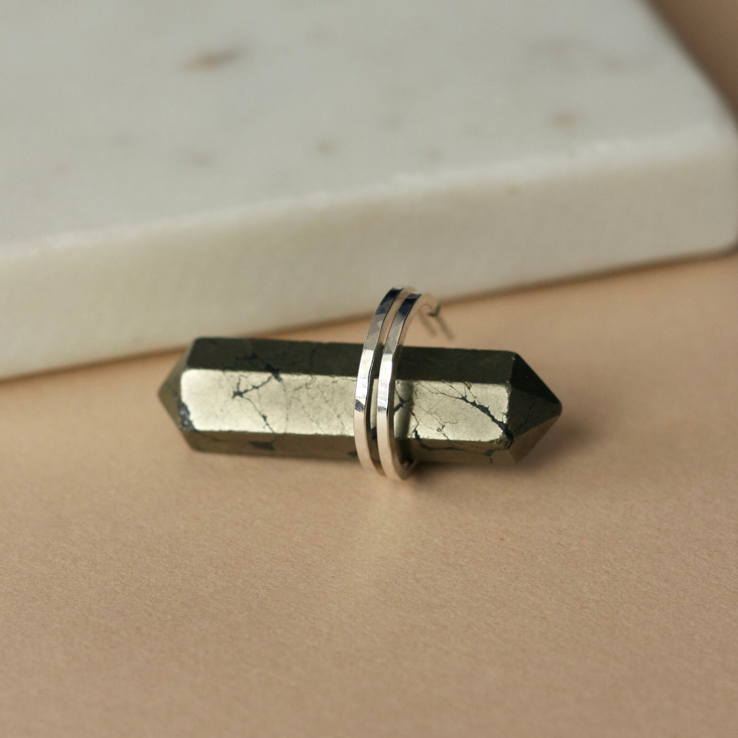 Thin Sterling Silver Hoop Earrings