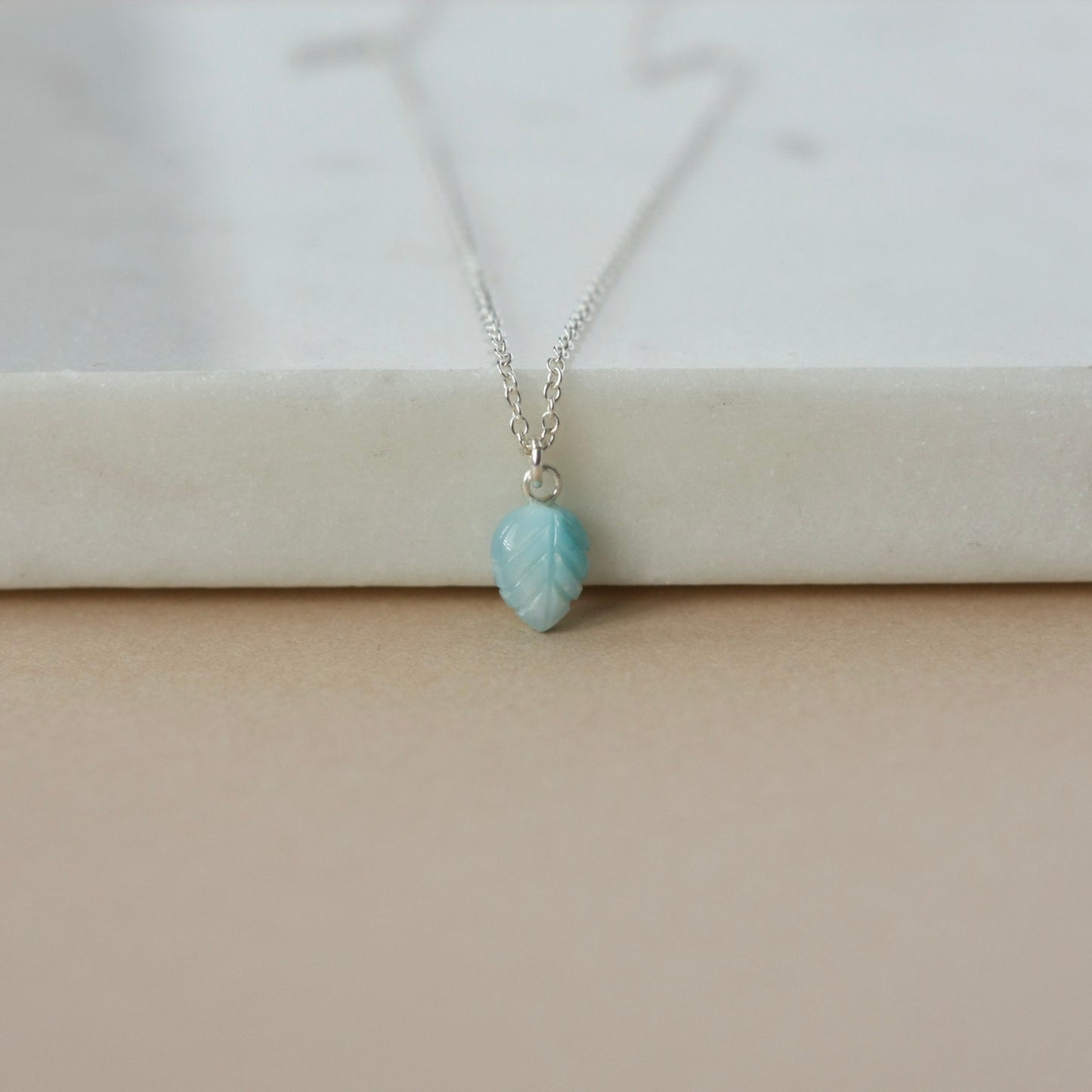 Dainty Larimar Charm Necklace