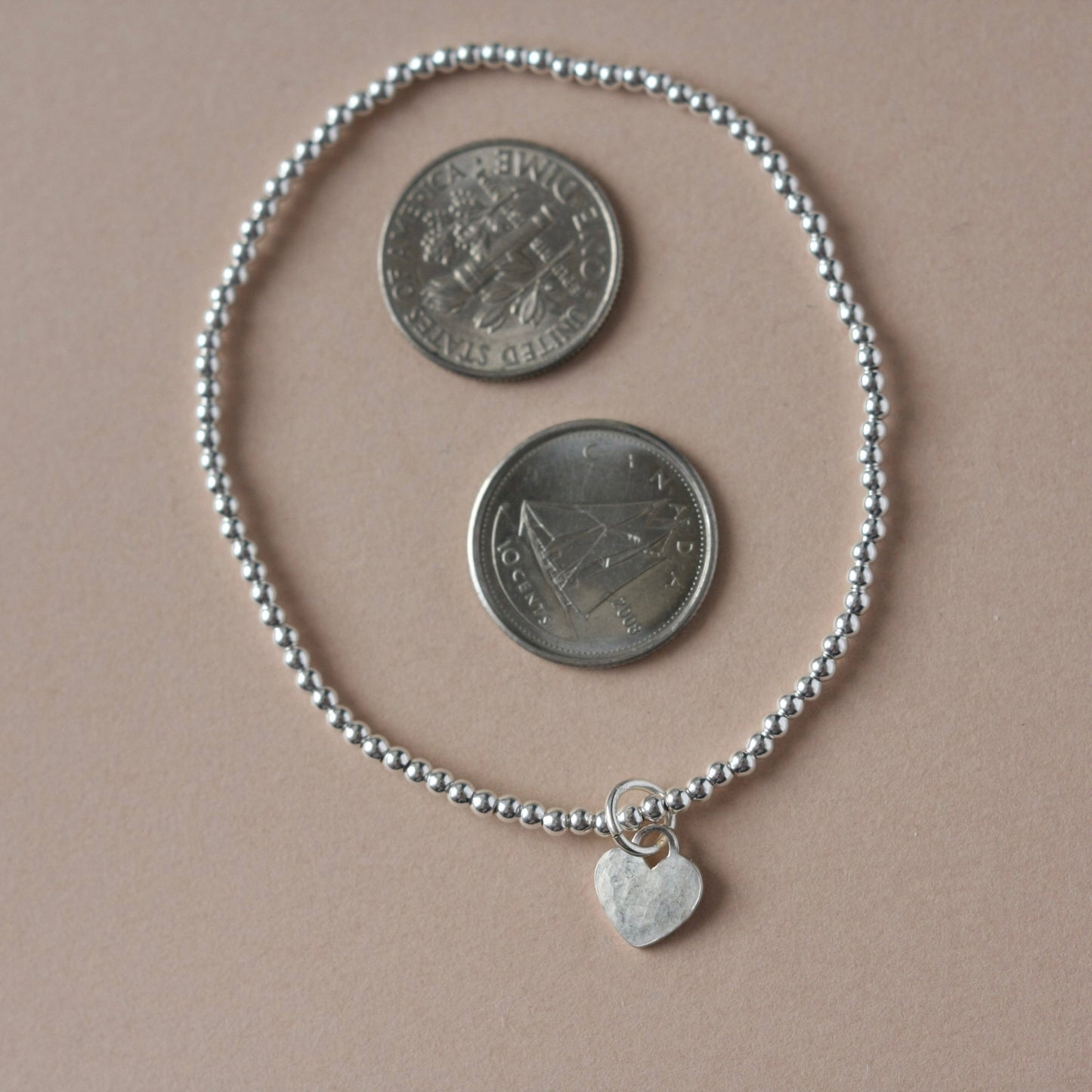 Sterling Silver Beaded Bracelet