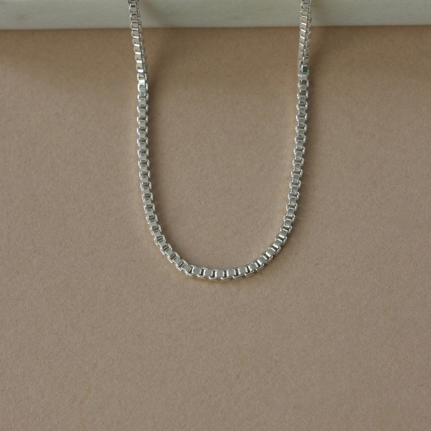 Sterling Silver Box Chain Necklace