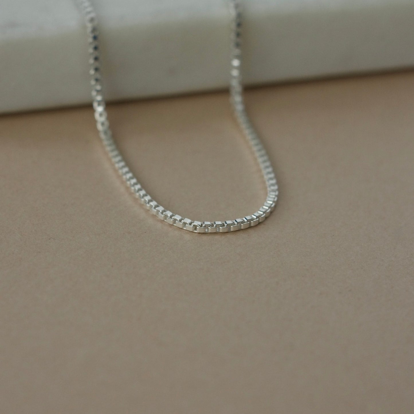 Sterling Silver Box Chain Necklace