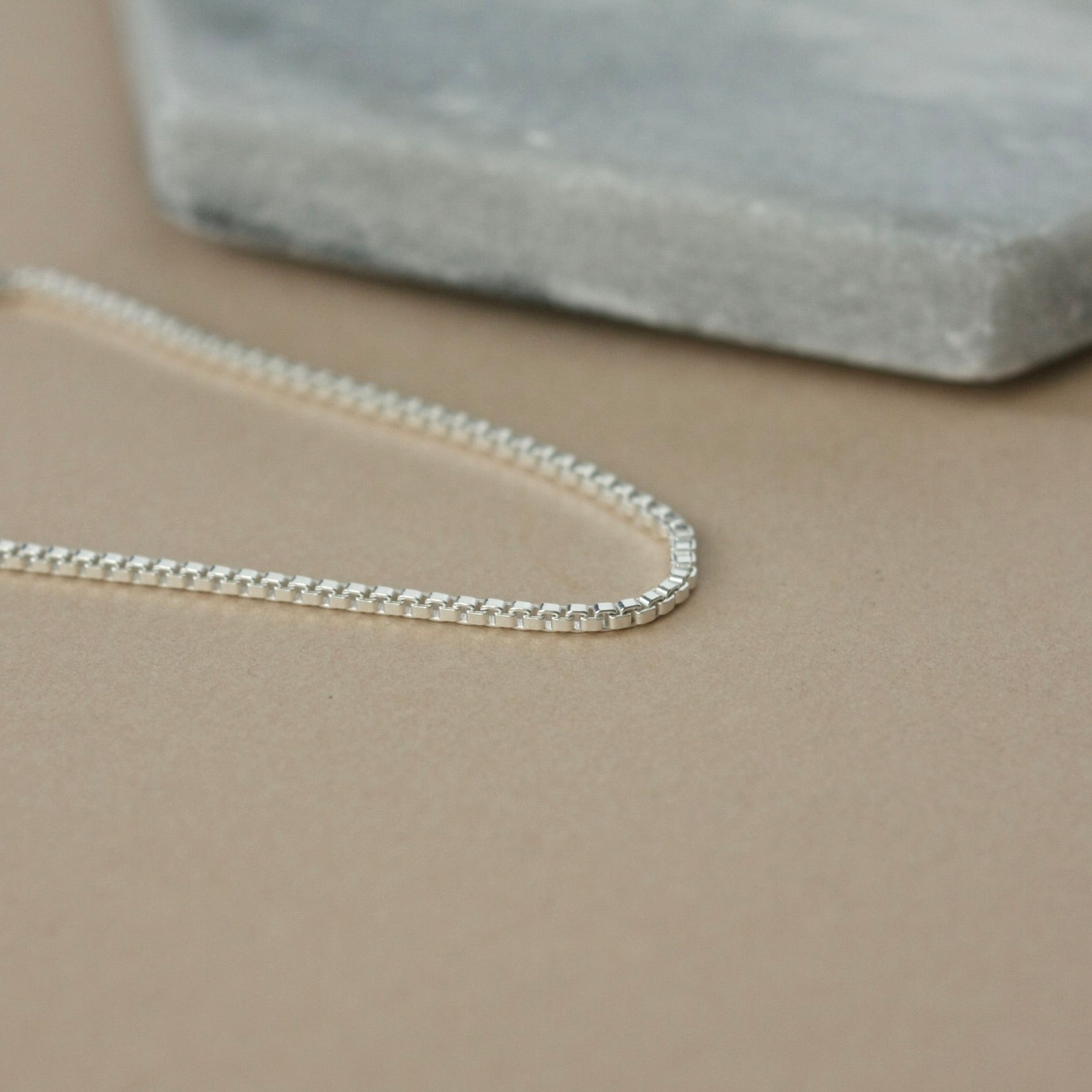 Sterling Silver Box Chain Necklace