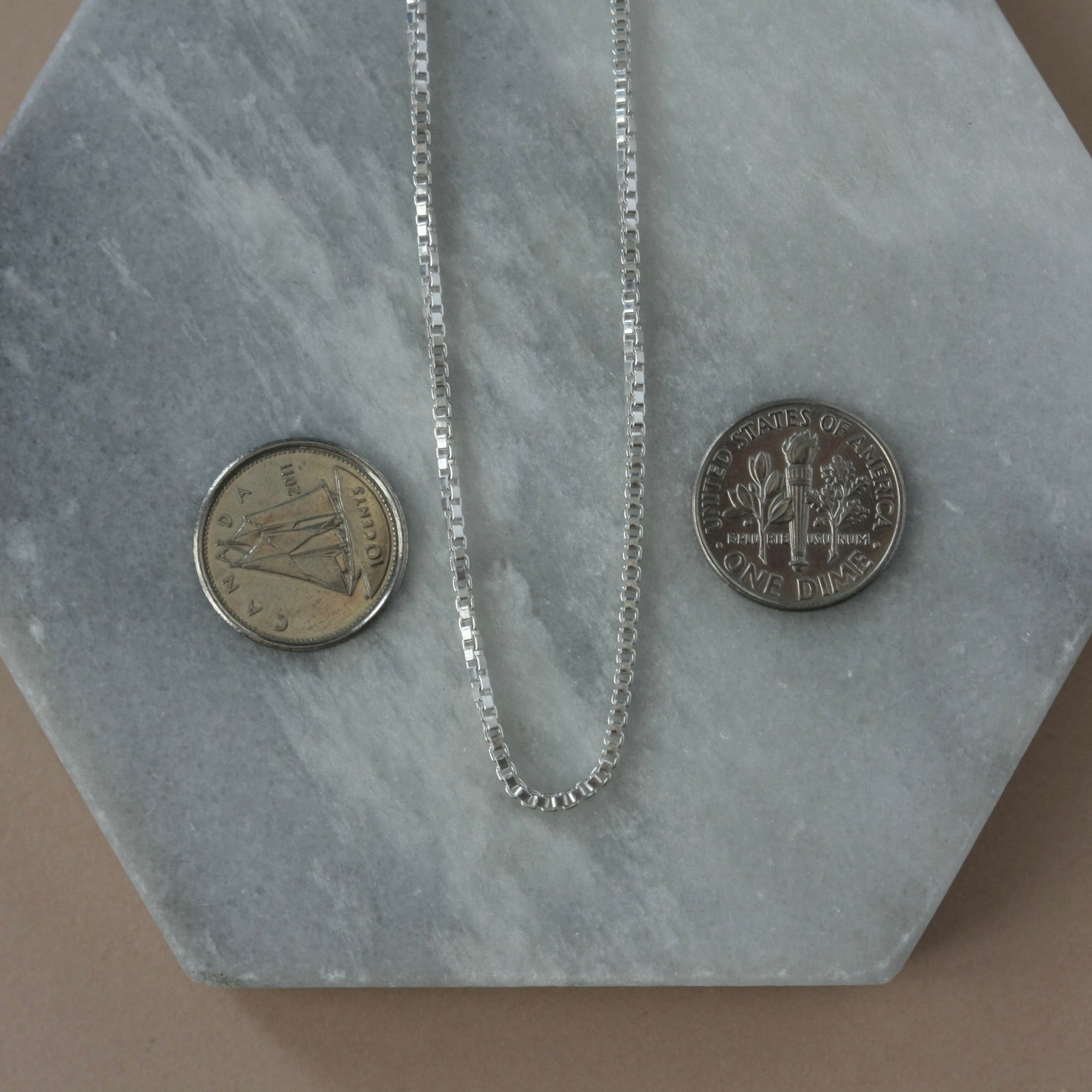 Sterling Silver Box Chain Necklace