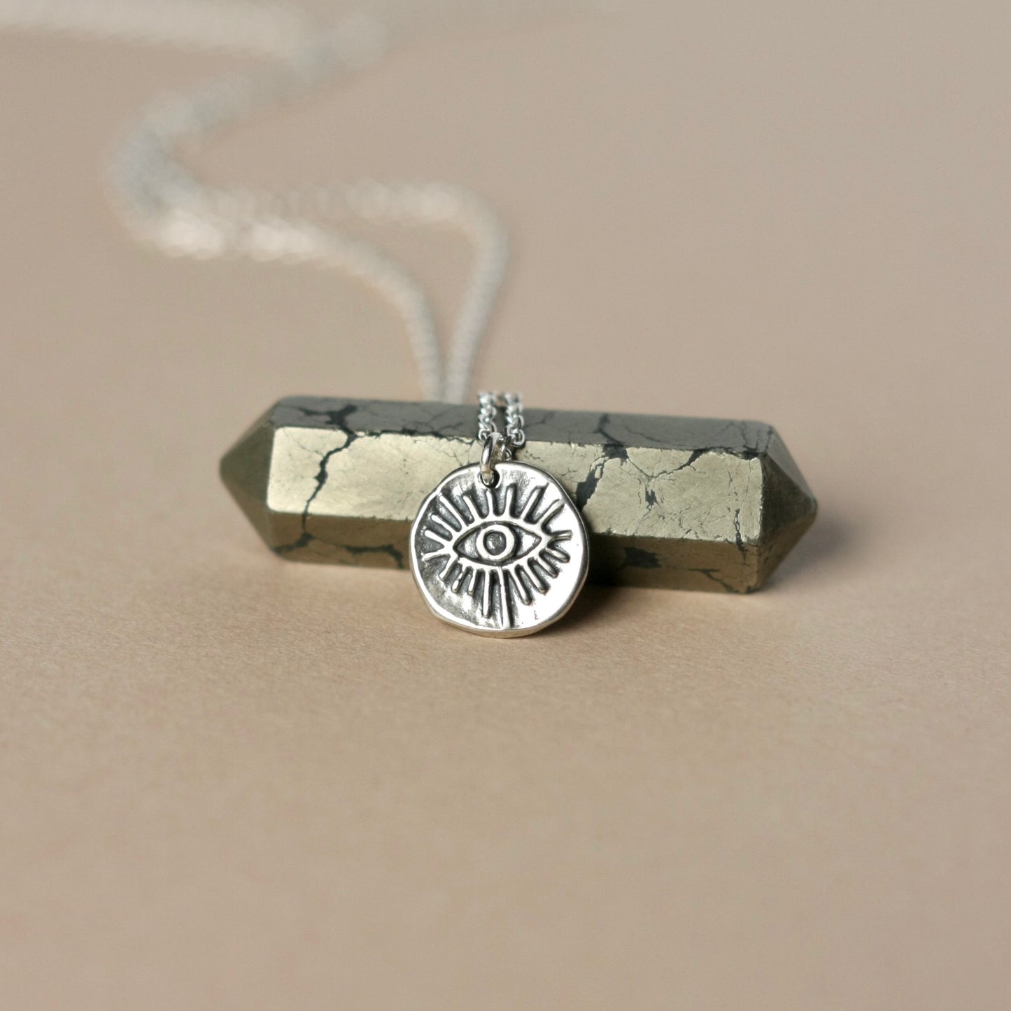 Sterling Silver Evil Eye Necklace