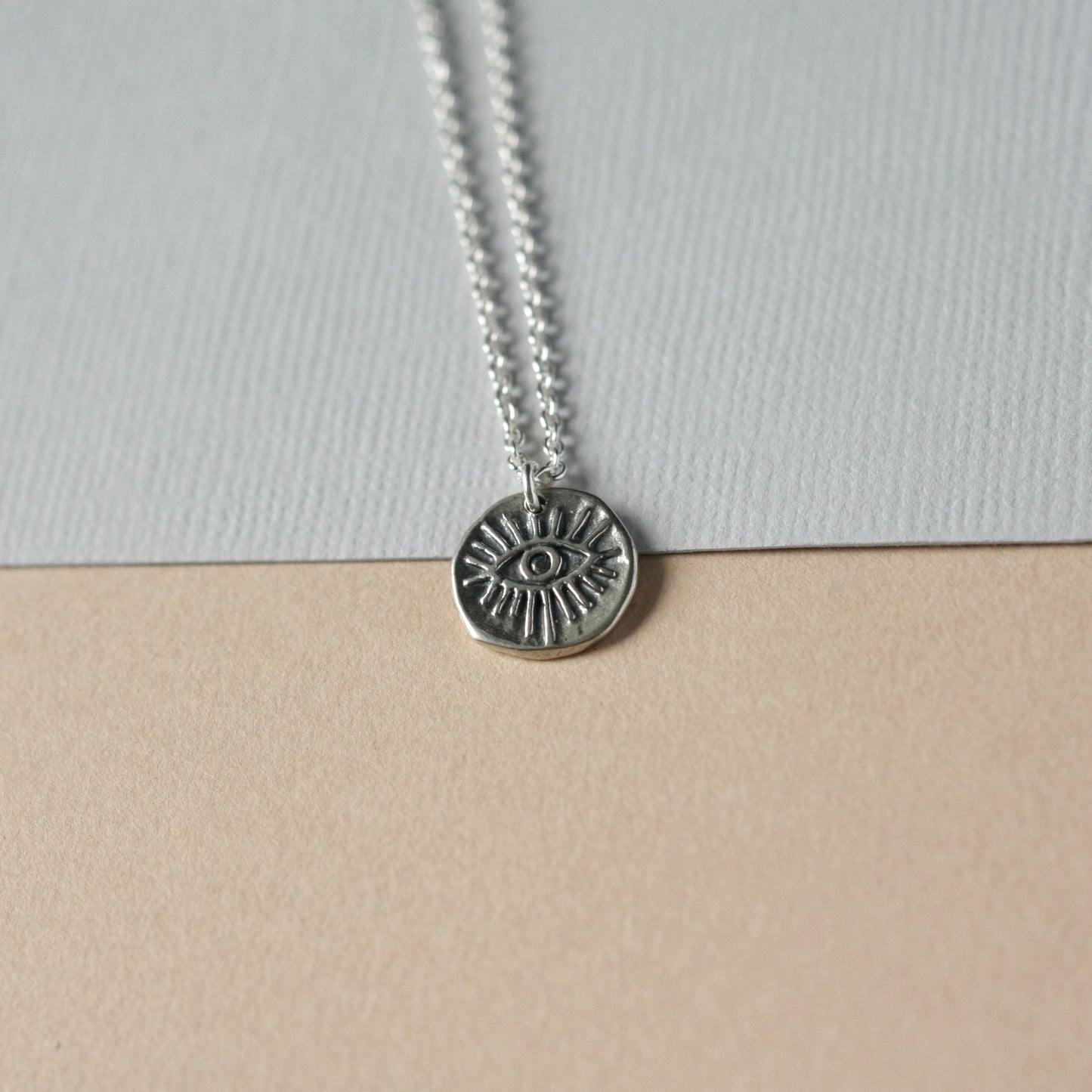 Sterling Silver Evil Eye Necklace