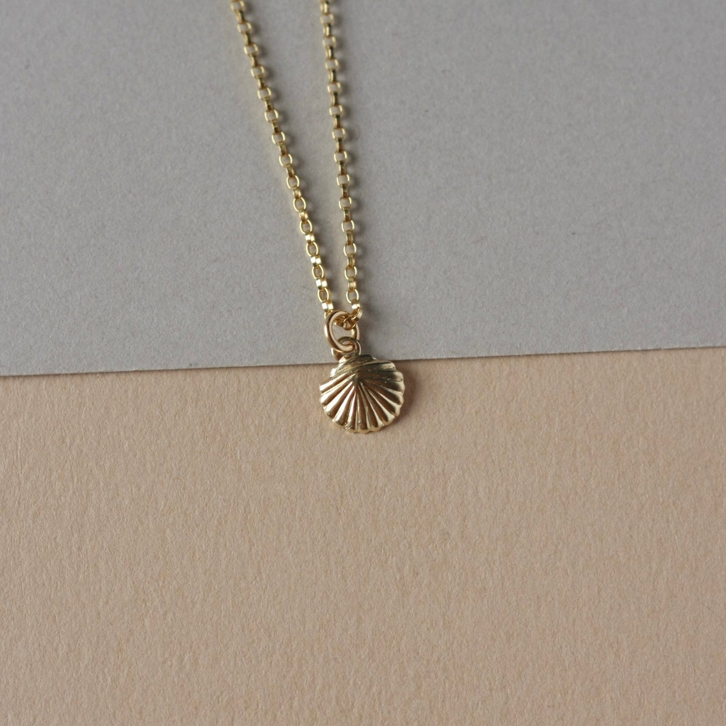 Dainty Gold Sea Shell Necklace