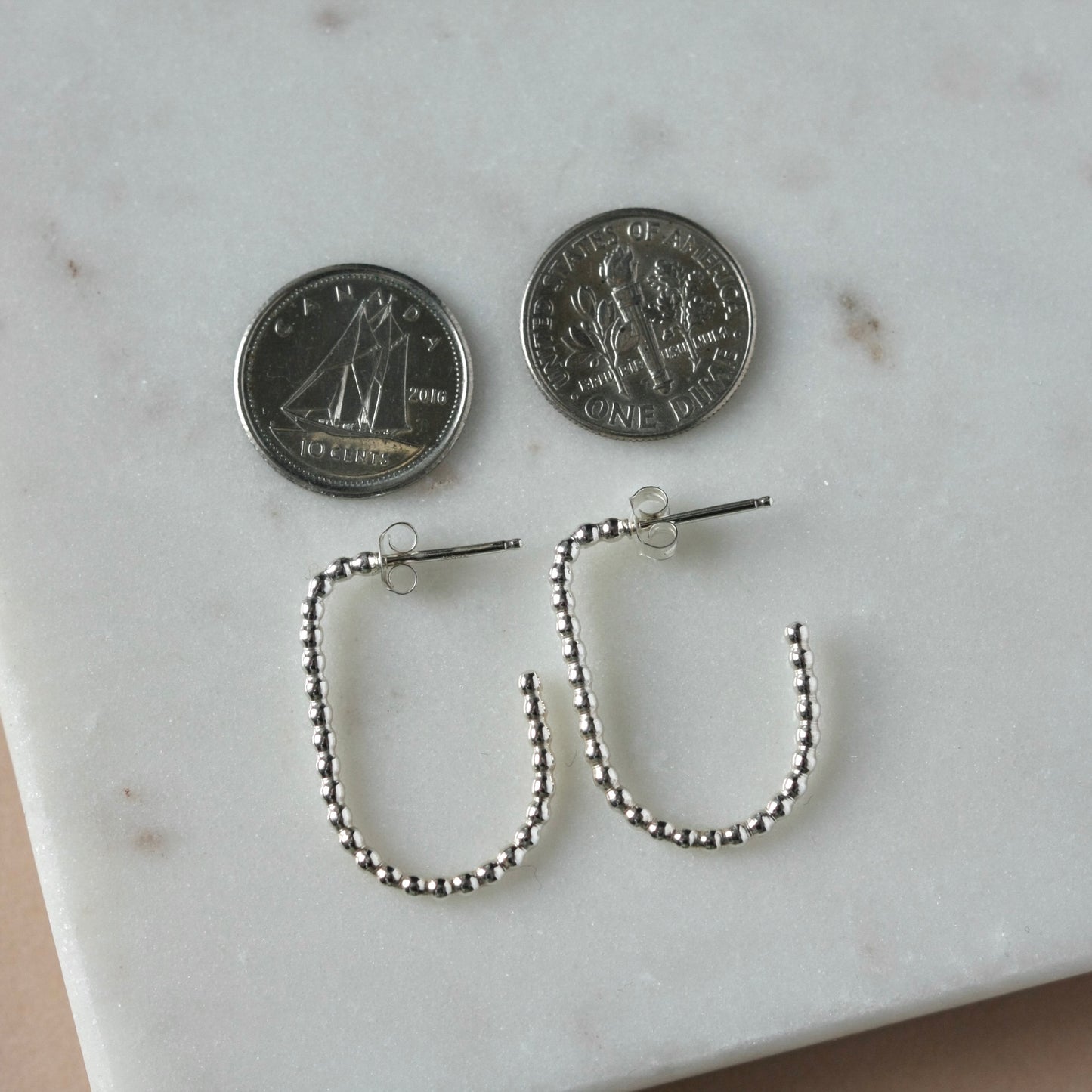 Oval Hoop Earrings