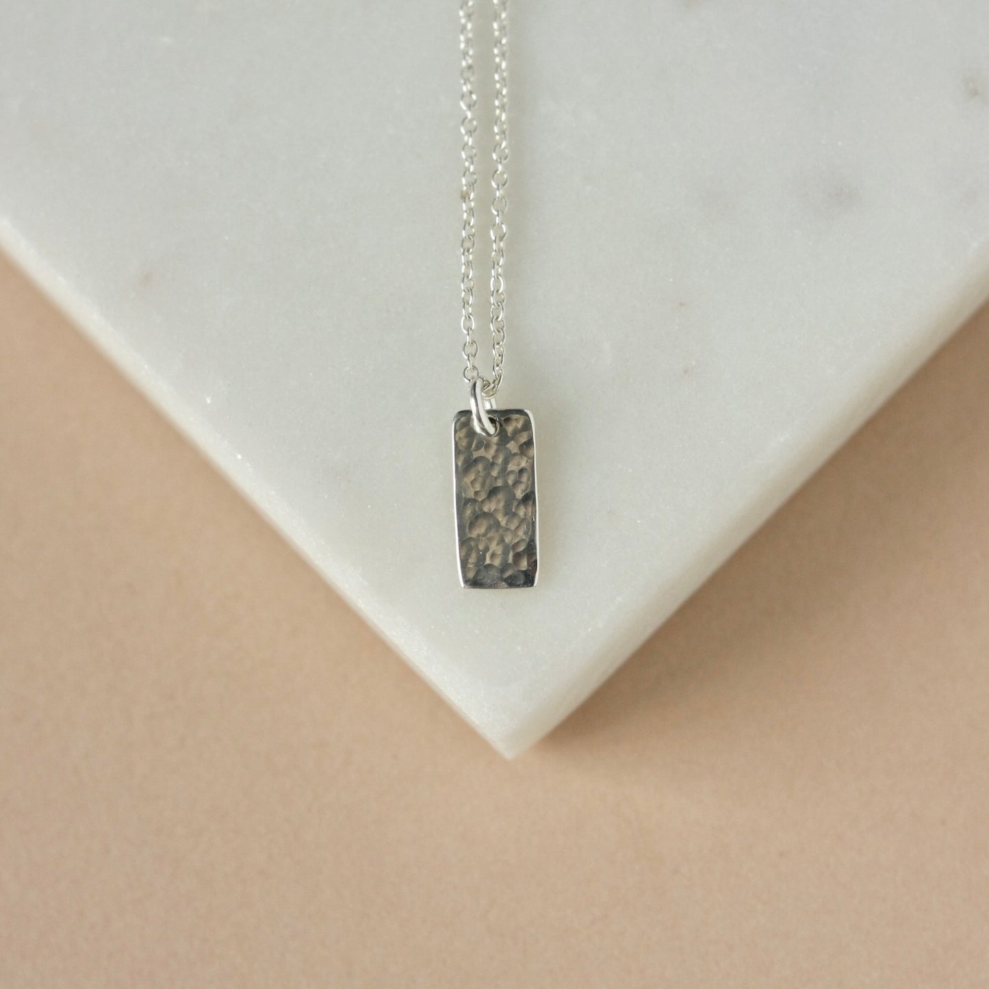 Sterling Silver Small Bar Necklace