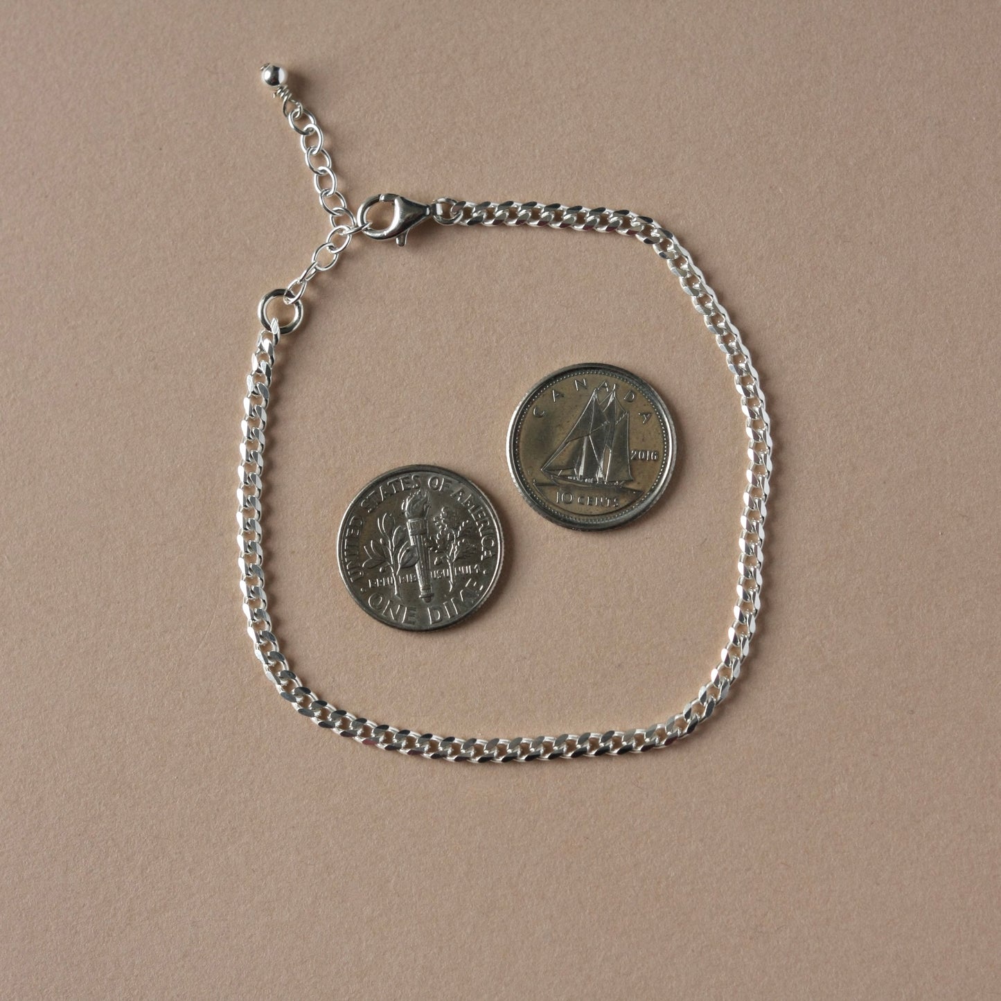 Sterling Silver Curb Chain Bracelet