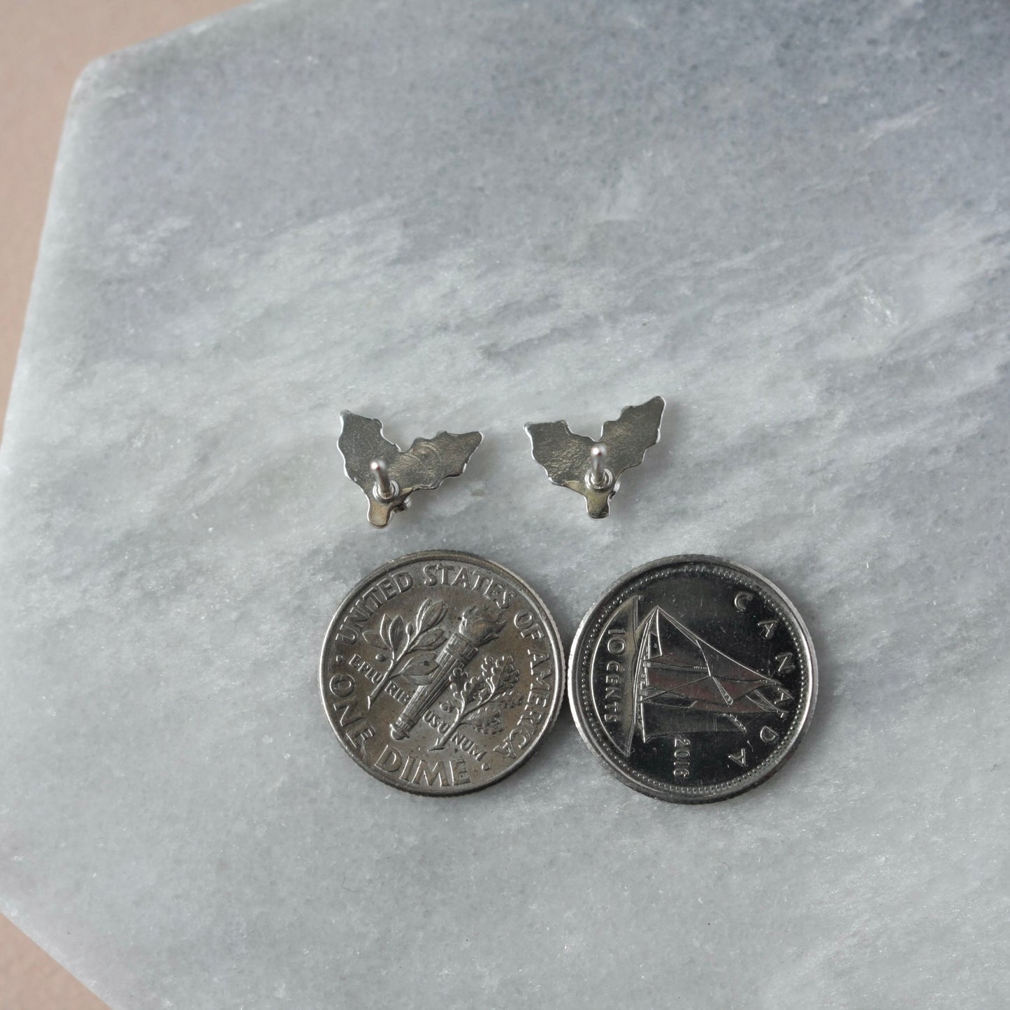 Sterling Silver Holly Stud Earrings
