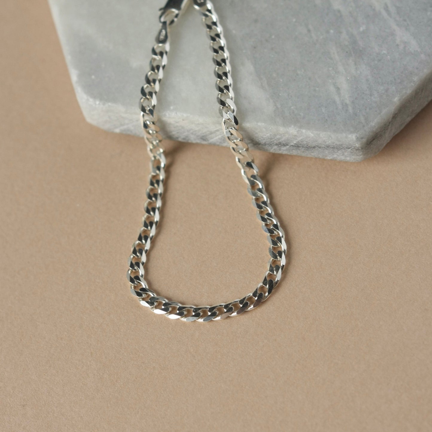 Sterling Silver Curb Chain Bracelet
