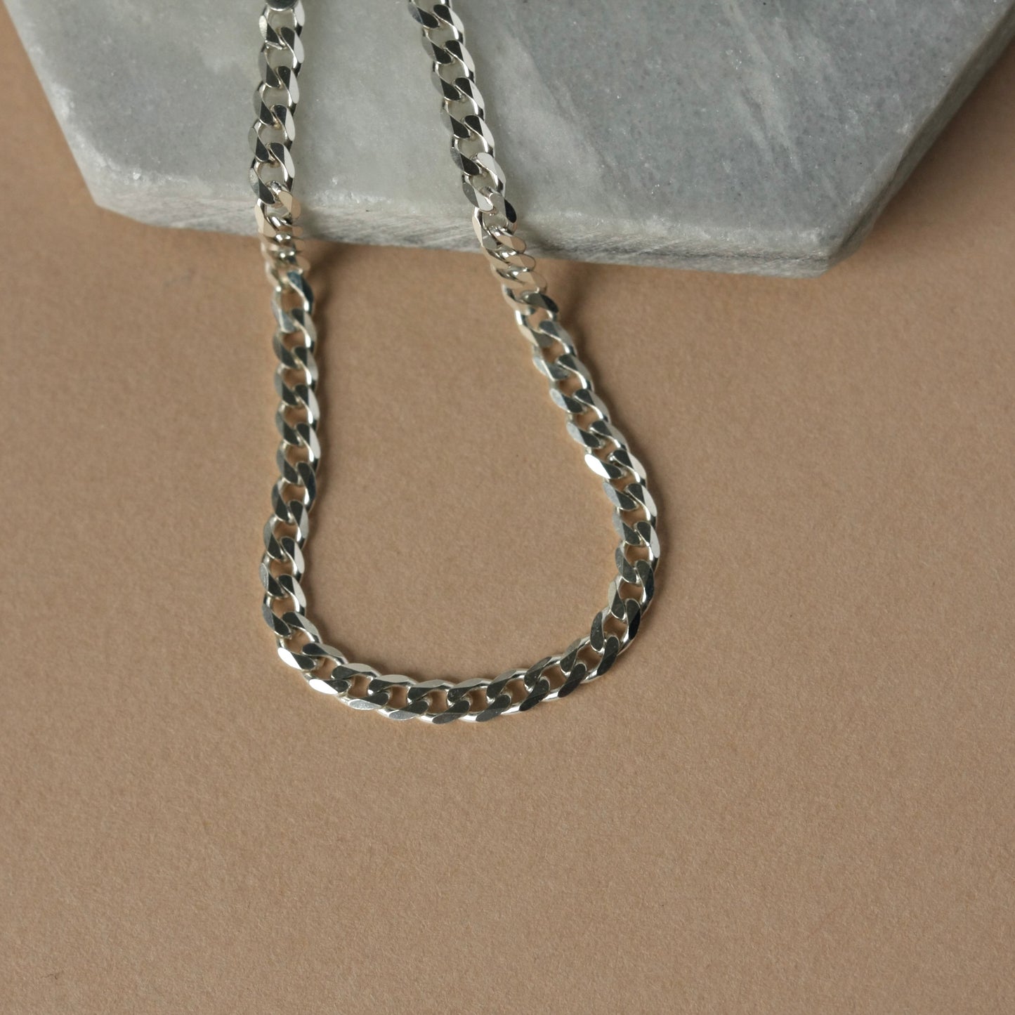 Sterling Silver Curb Chain Bracelet
