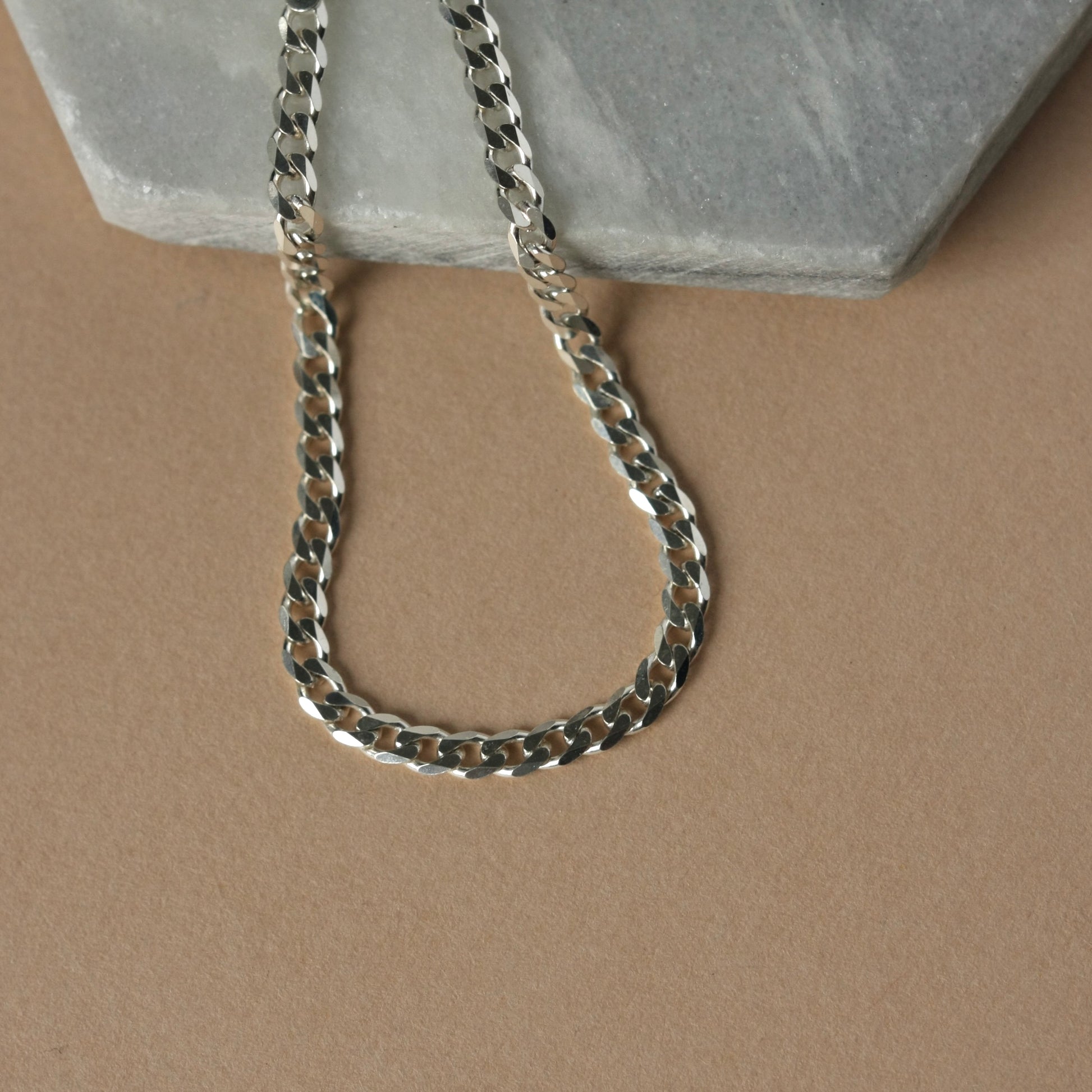 Sterling Silver Curb Chain Bracelet