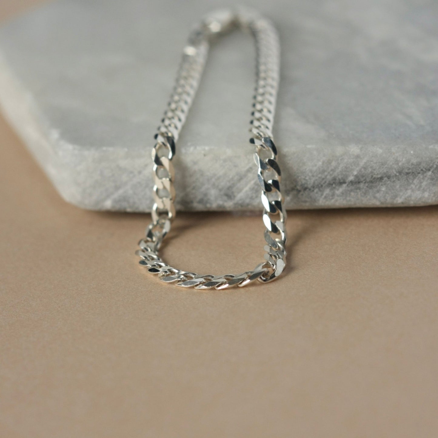 Sterling Silver Curb Chain Bracelet