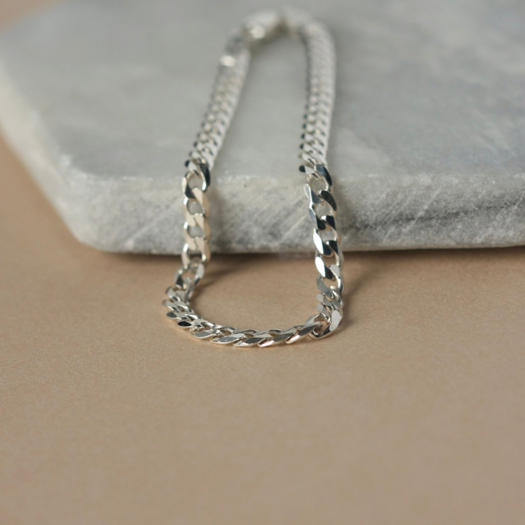 Sterling Silver Curb Chain Bracelet