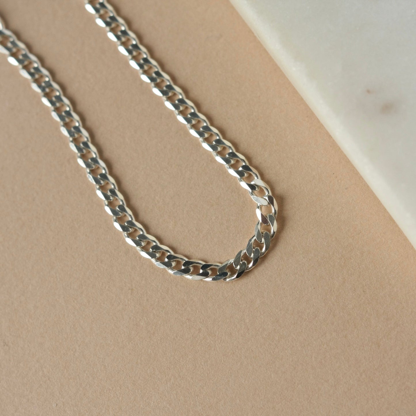 Sterling Silver Curb Chain Bracelet