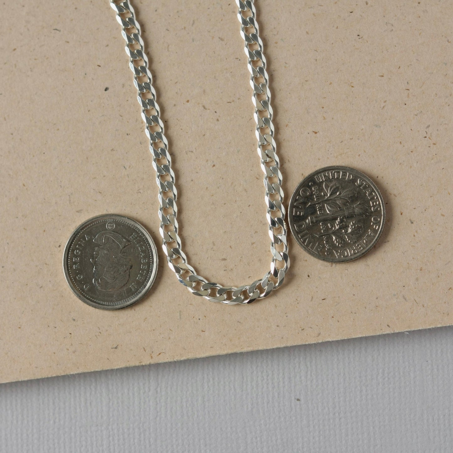 Sterling Silver Curb Chain Bracelet