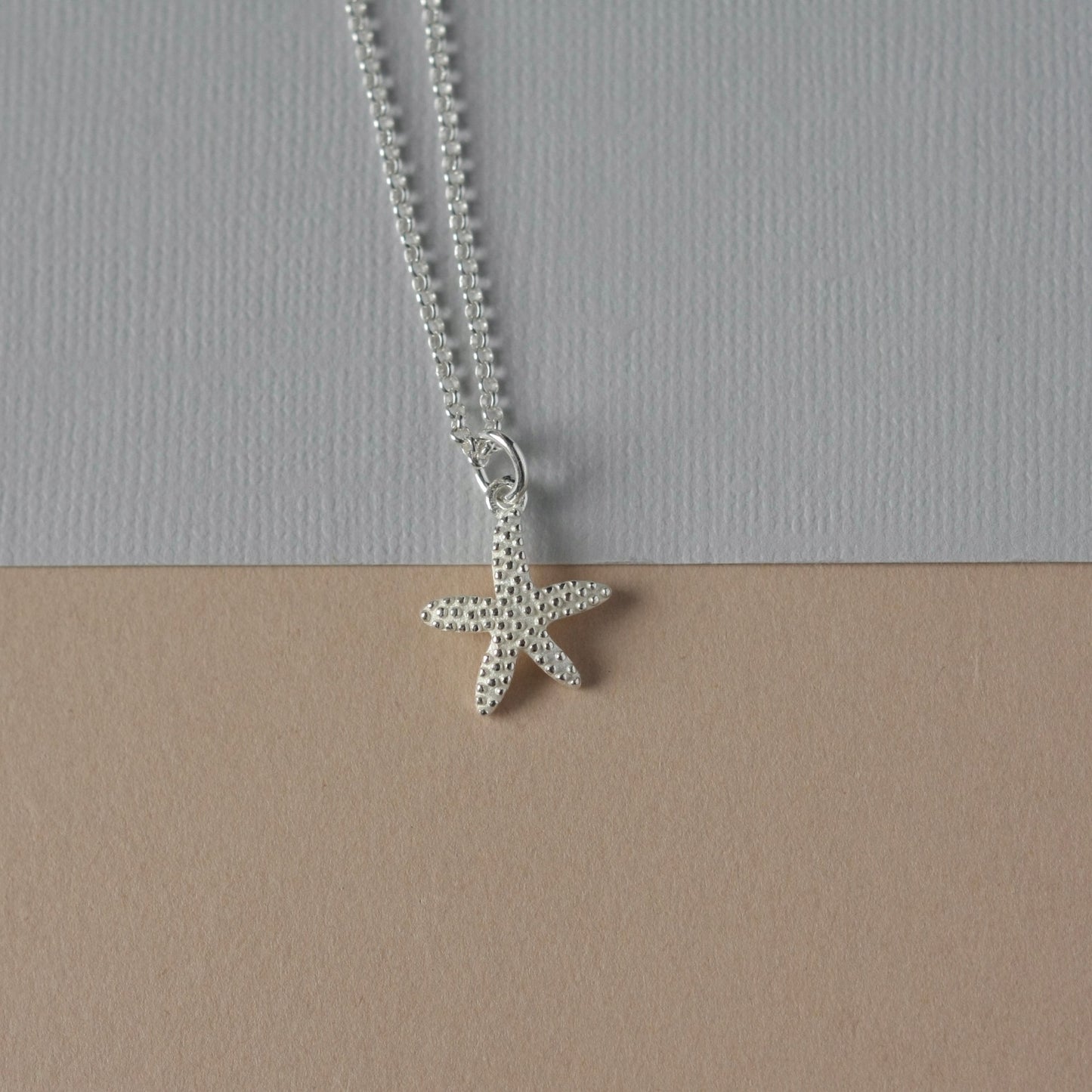 Sterling Silver Starfish Charm Necklace