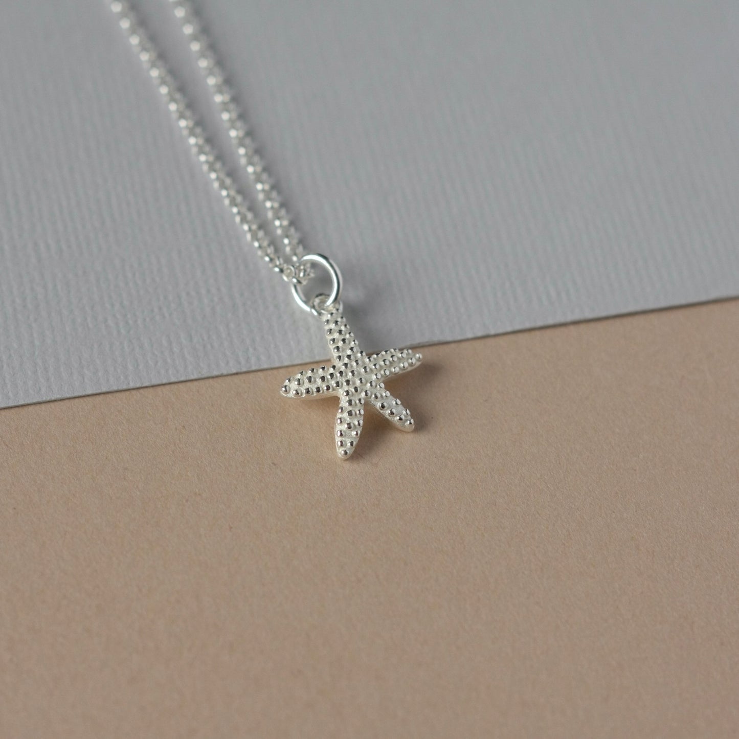 Sterling Silver Starfish Charm Necklace
