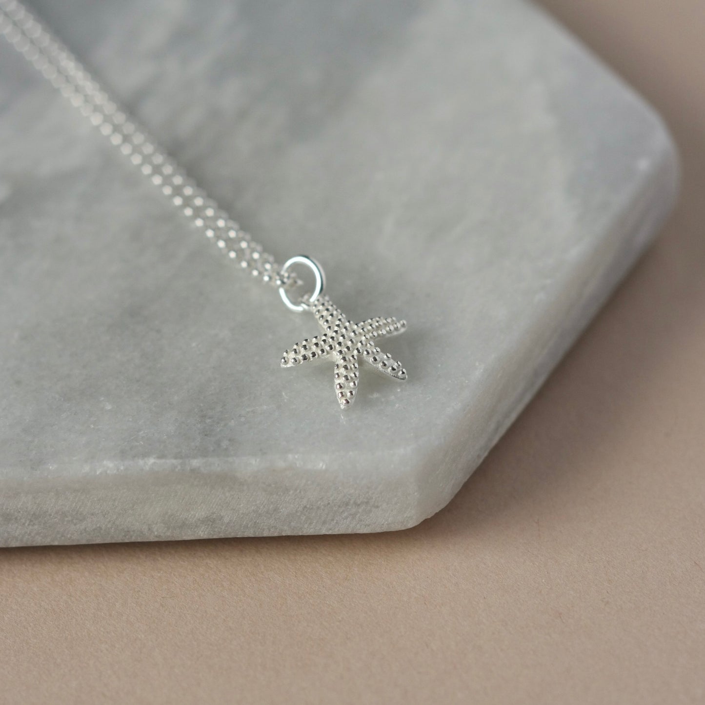 Sterling Silver Starfish Charm Necklace