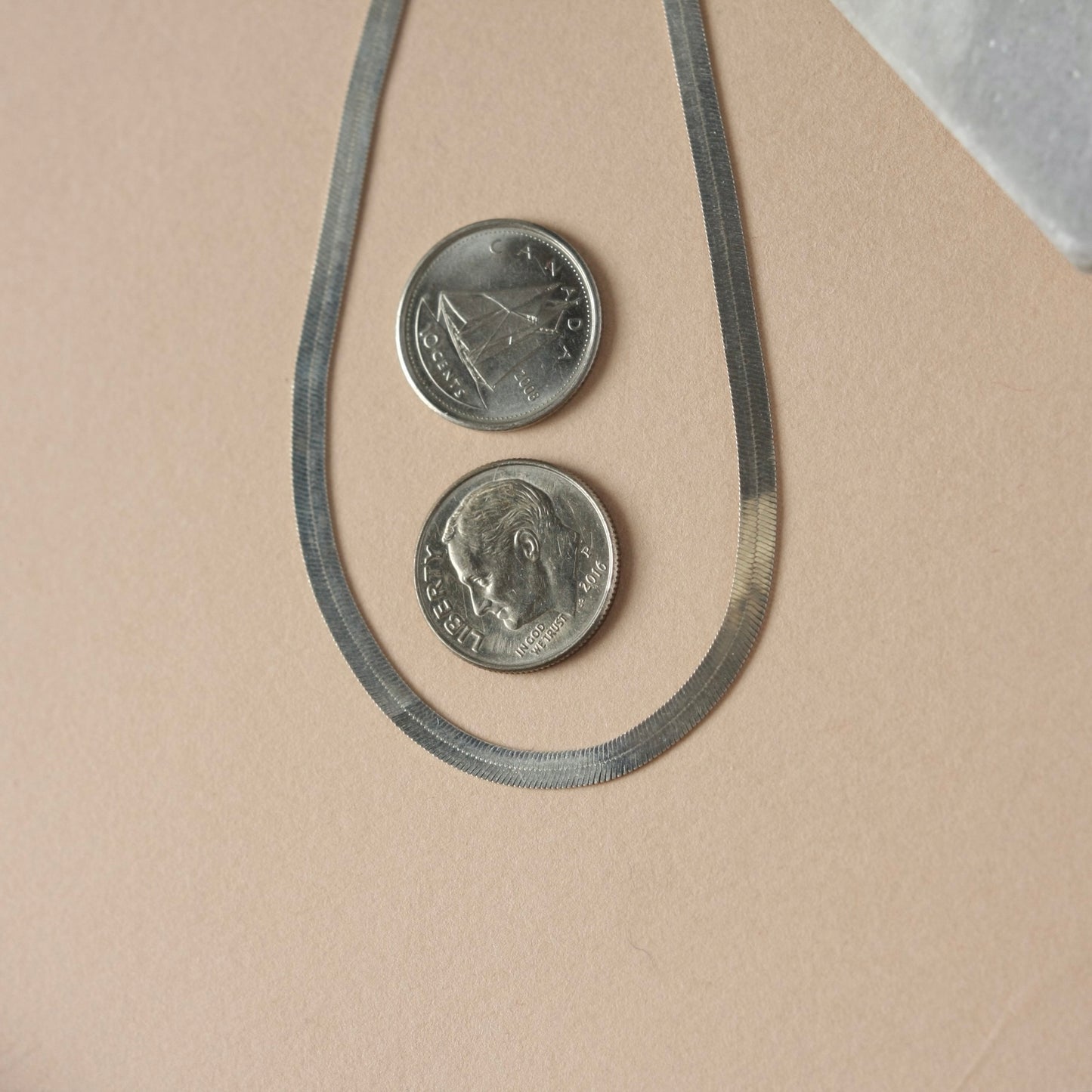 Sterling Silver Herringbone Necklace