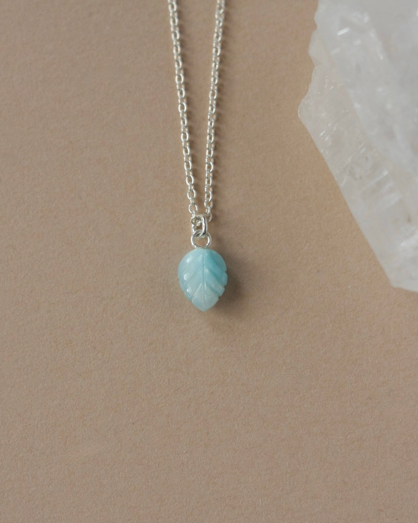 Dainty Larimar Charm Necklace