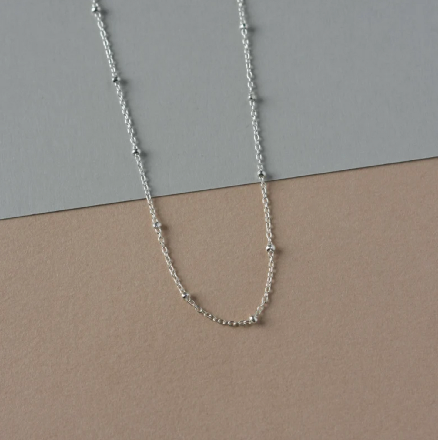 Dainty Sterling Silver Satellite Chain