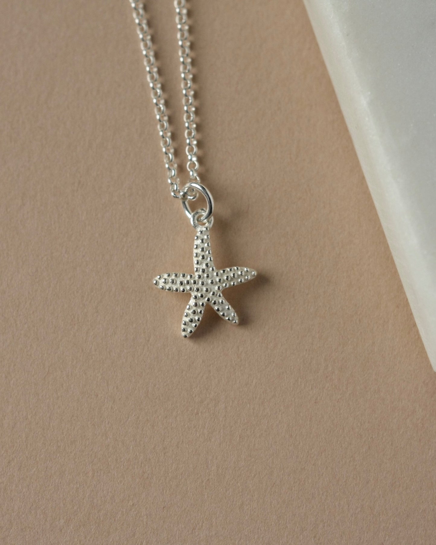 Sterling Silver Starfish Charm Necklace