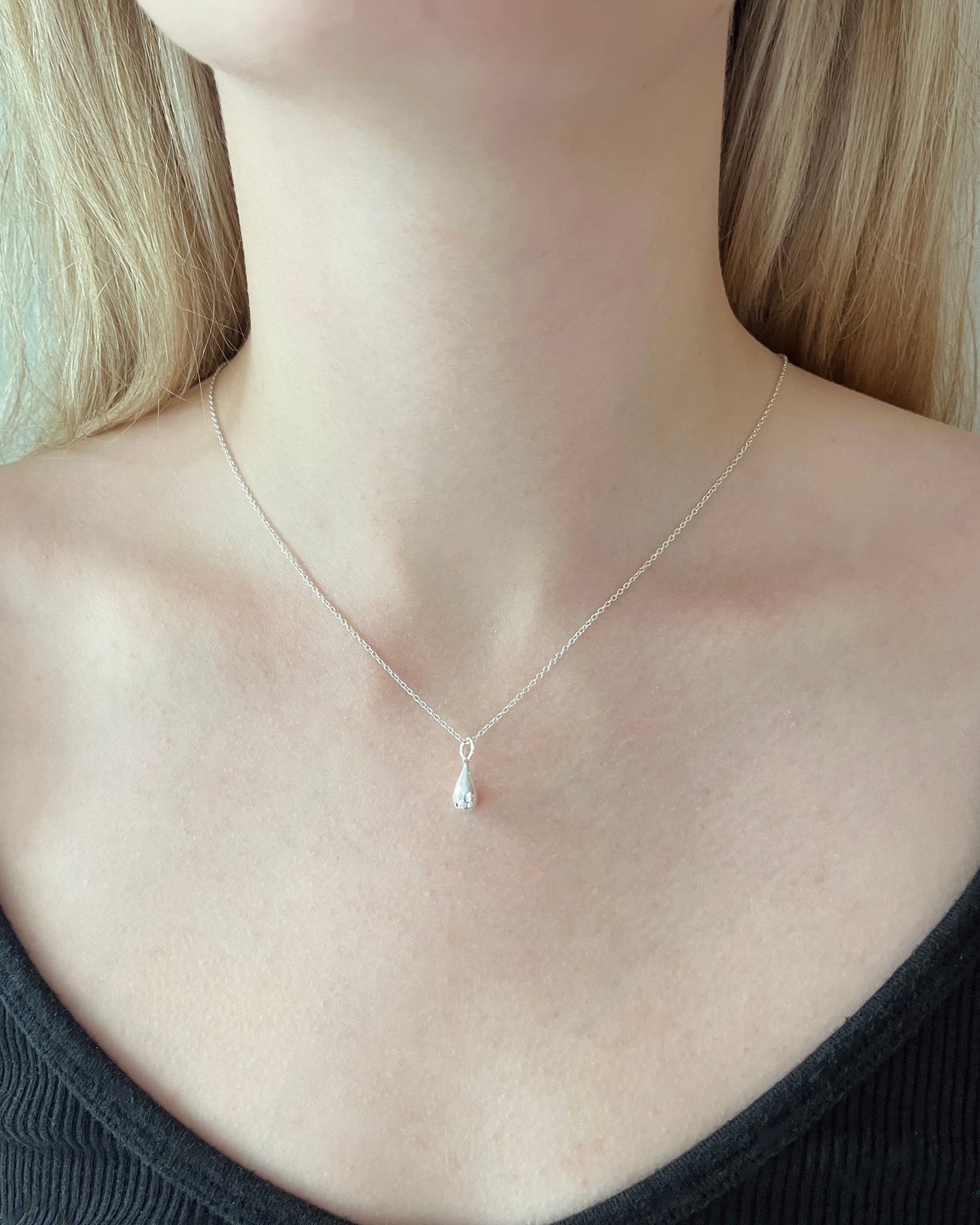 Sterling Silver Teardrop Necklace