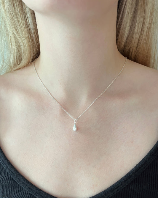 Sterling Silver Teardrop Necklace