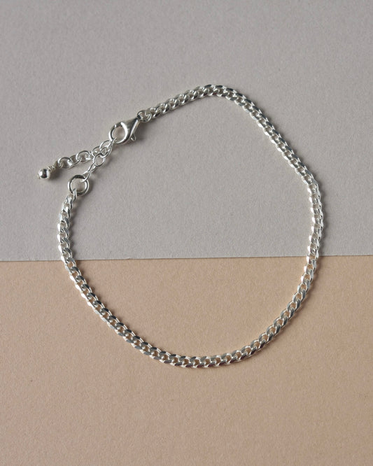 Sterling Silver Curb Chain Bracelet