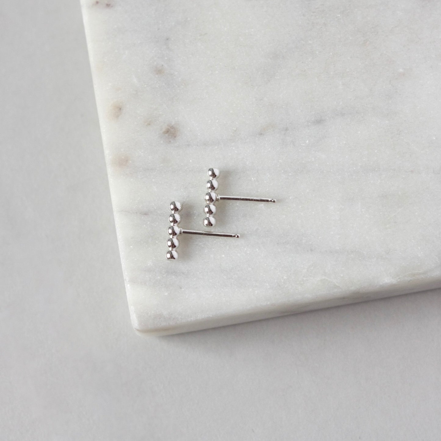 Dainty Sterling Silver Line Earrings