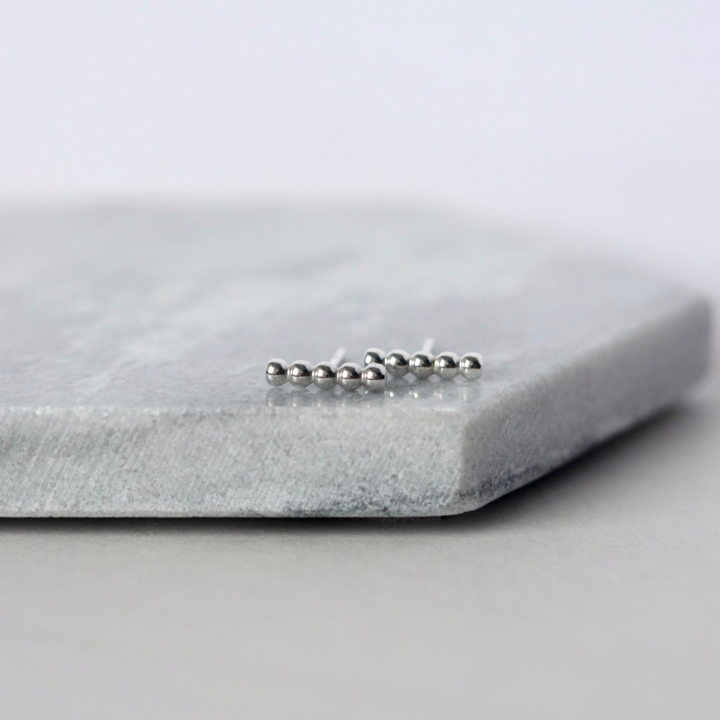 Sterling Silver Line Earrings