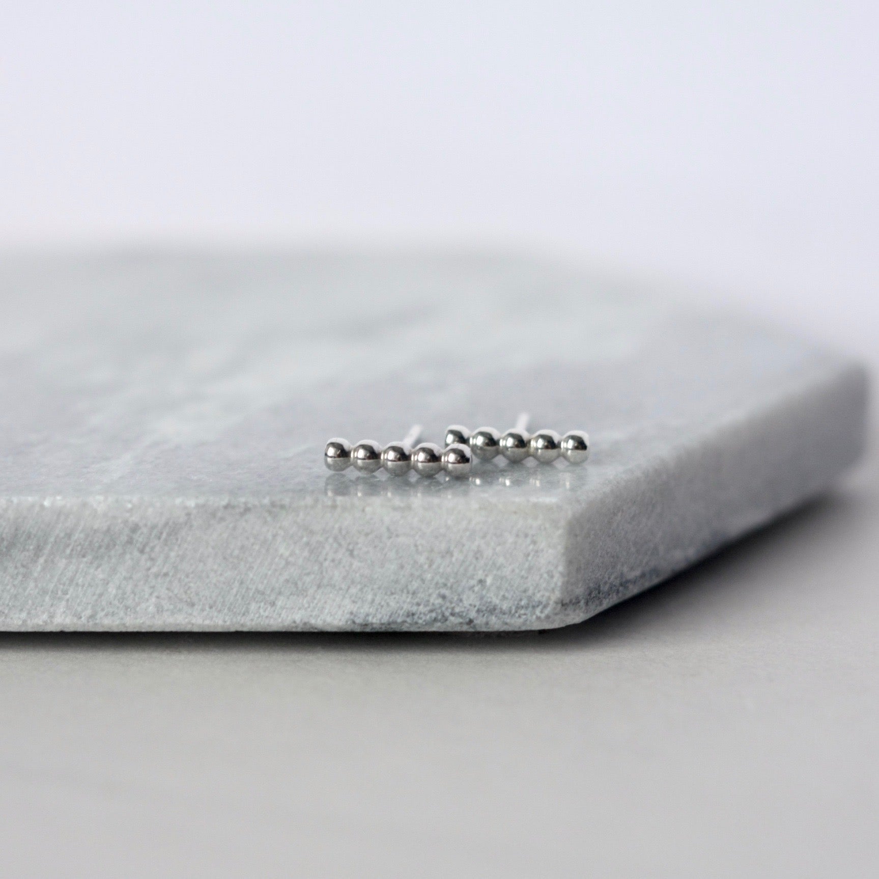 Sterling Silver Line Earrings