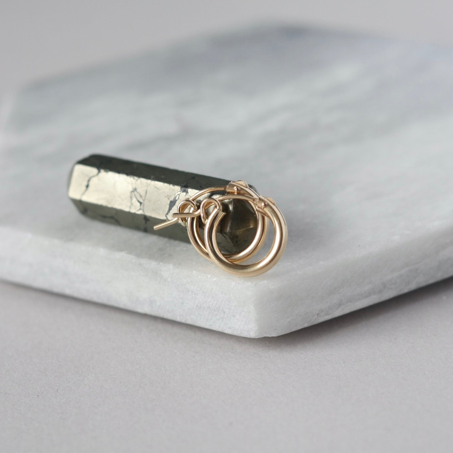 Thick Gold Filled Everyday Small Hoop Earrings