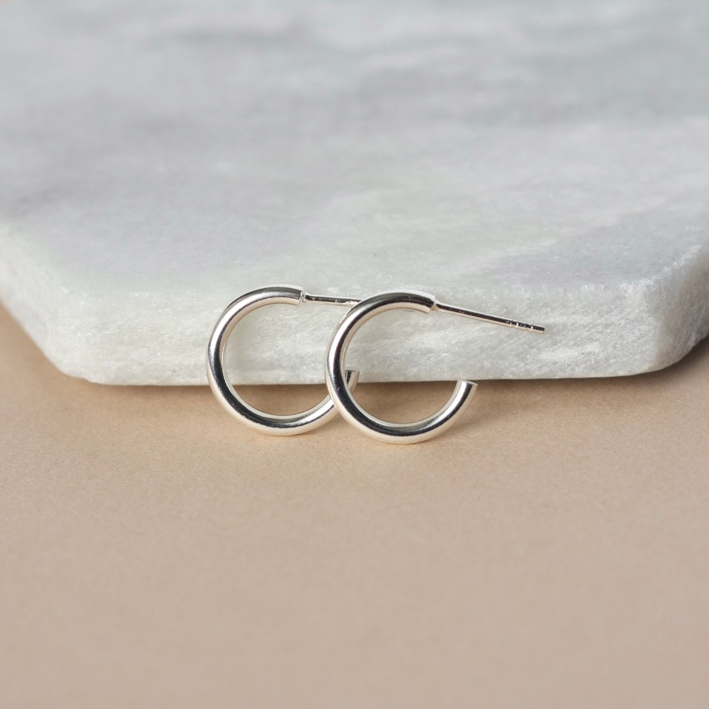 Small Sterling Silver Everyday Hoop Earrings