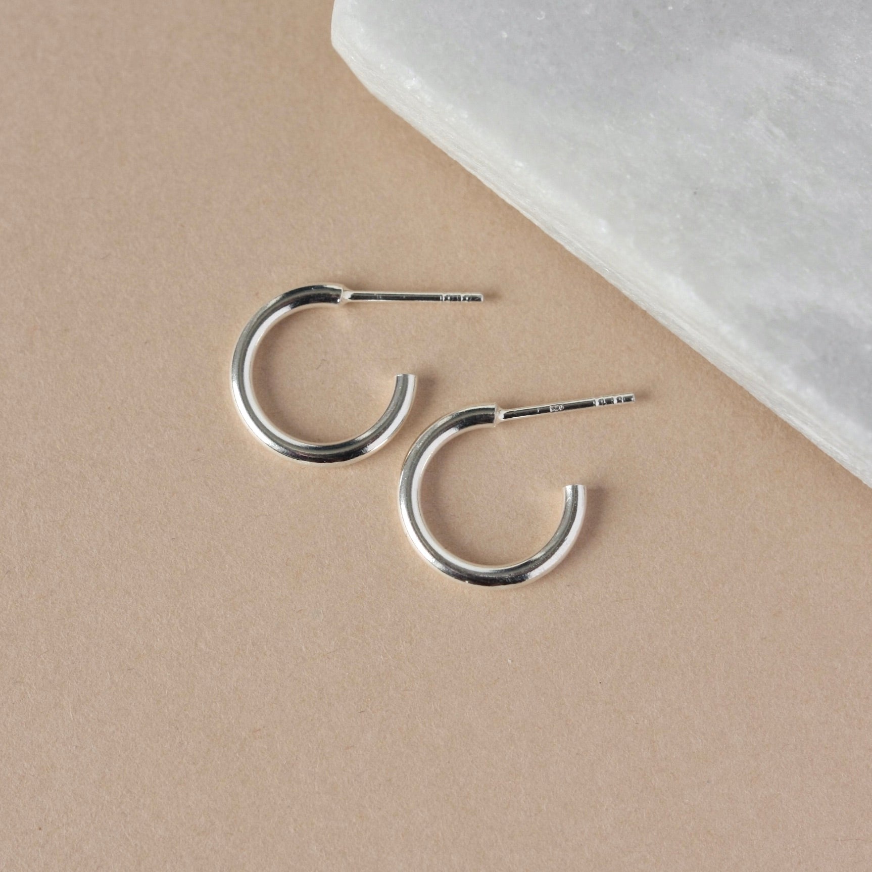 Small Sterling Silver Everyday Hoop Earrings