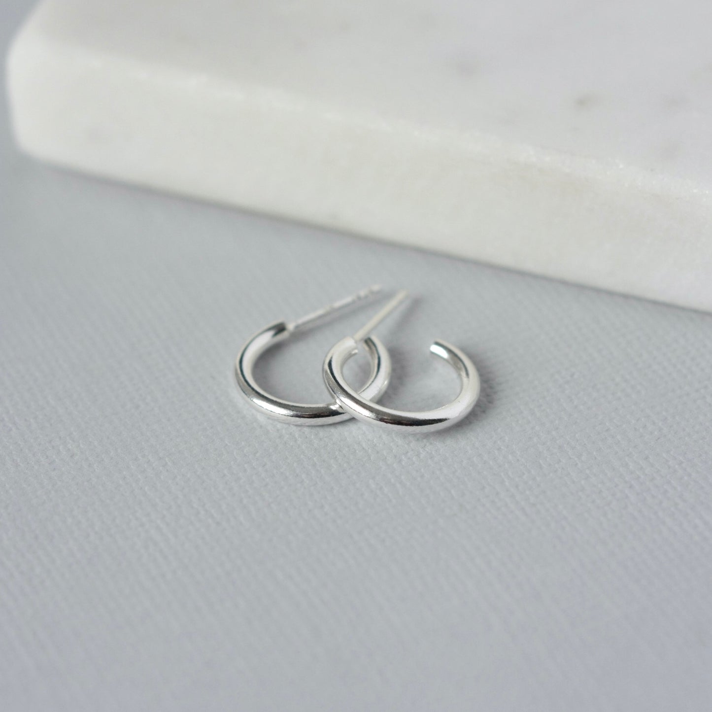 Small Sterling Silver Everyday Hoop Earrings