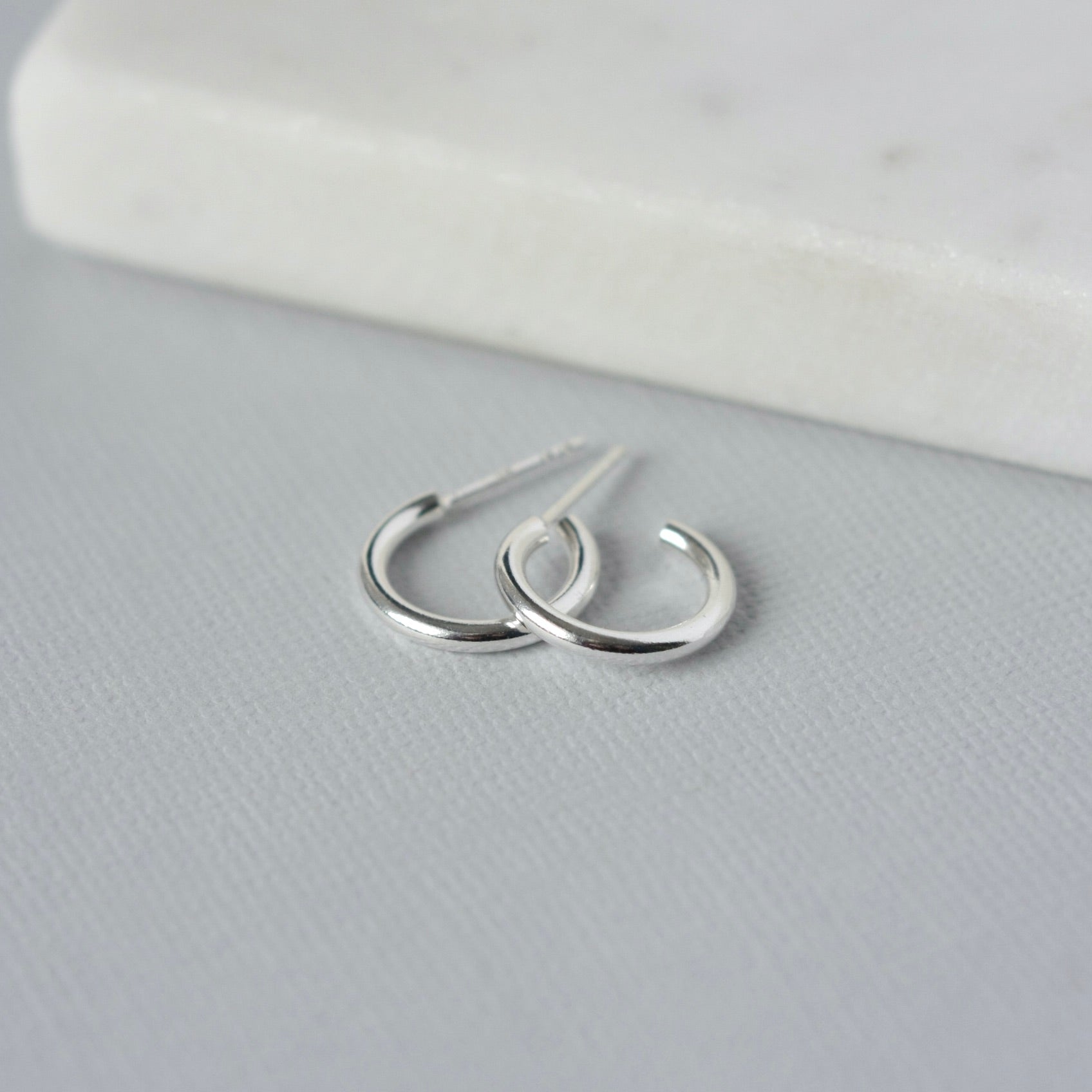 Small Sterling Silver Everyday Hoop Earrings