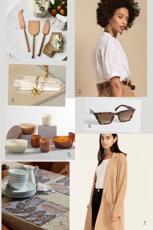 Favorite Finds in Warm Shades with Neutral Accents