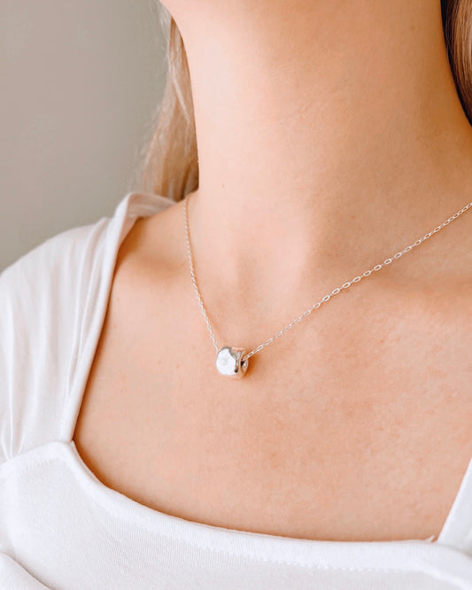 Silver Geometric Charm Necklace