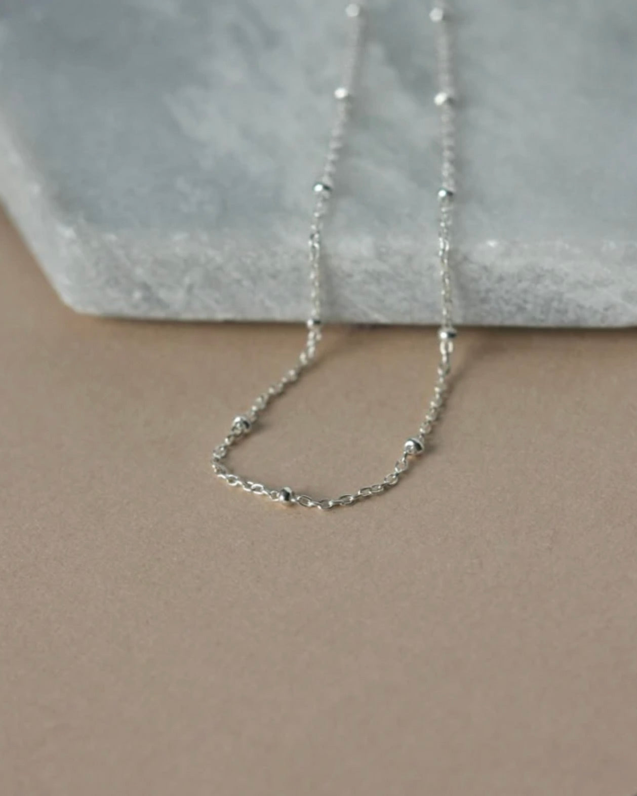 Dainty Sterling Silver Satellite Chain