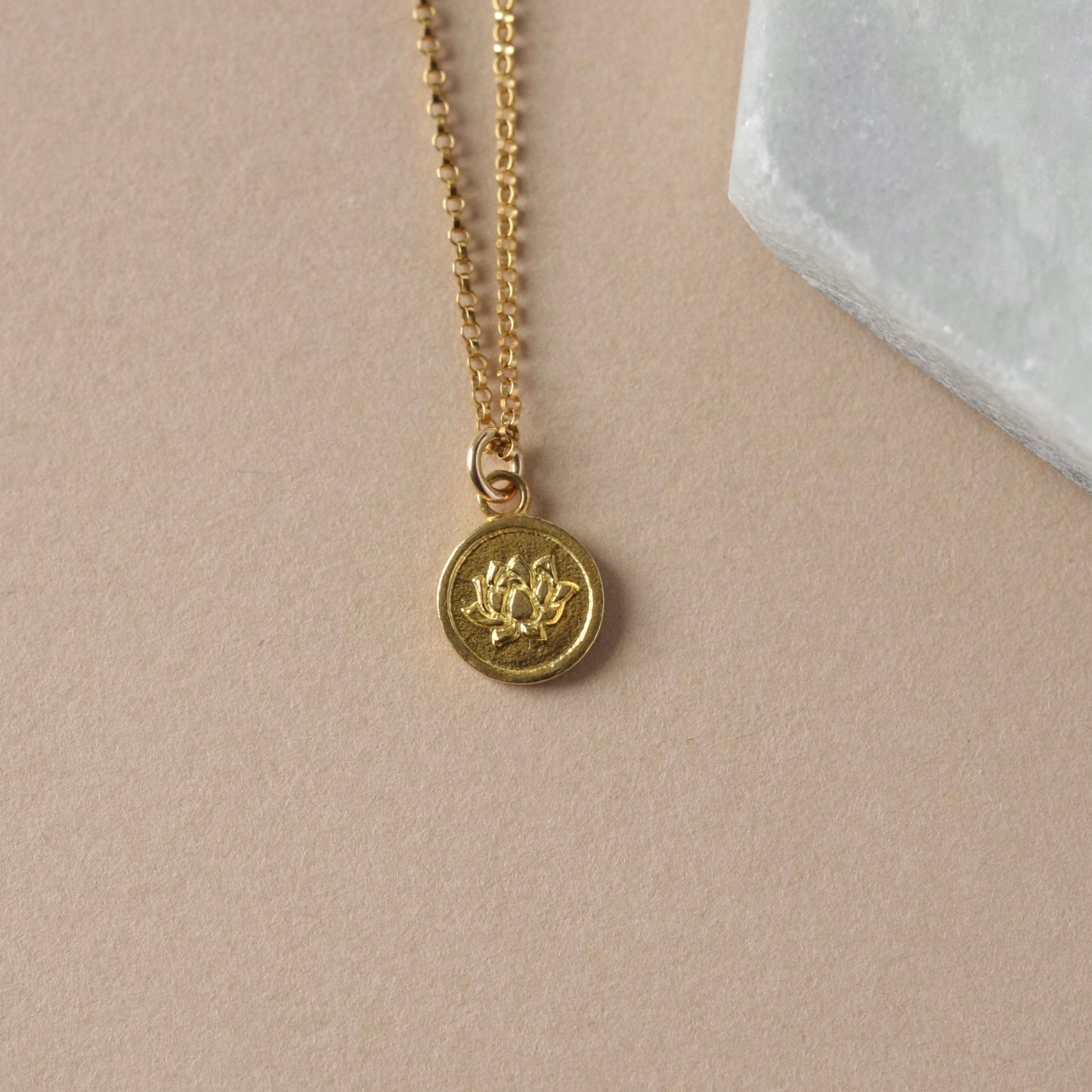 Dainty Gold Flower Charm Necklace