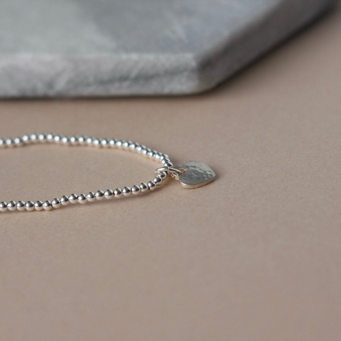 Sterling Silver Beaded Bracelet