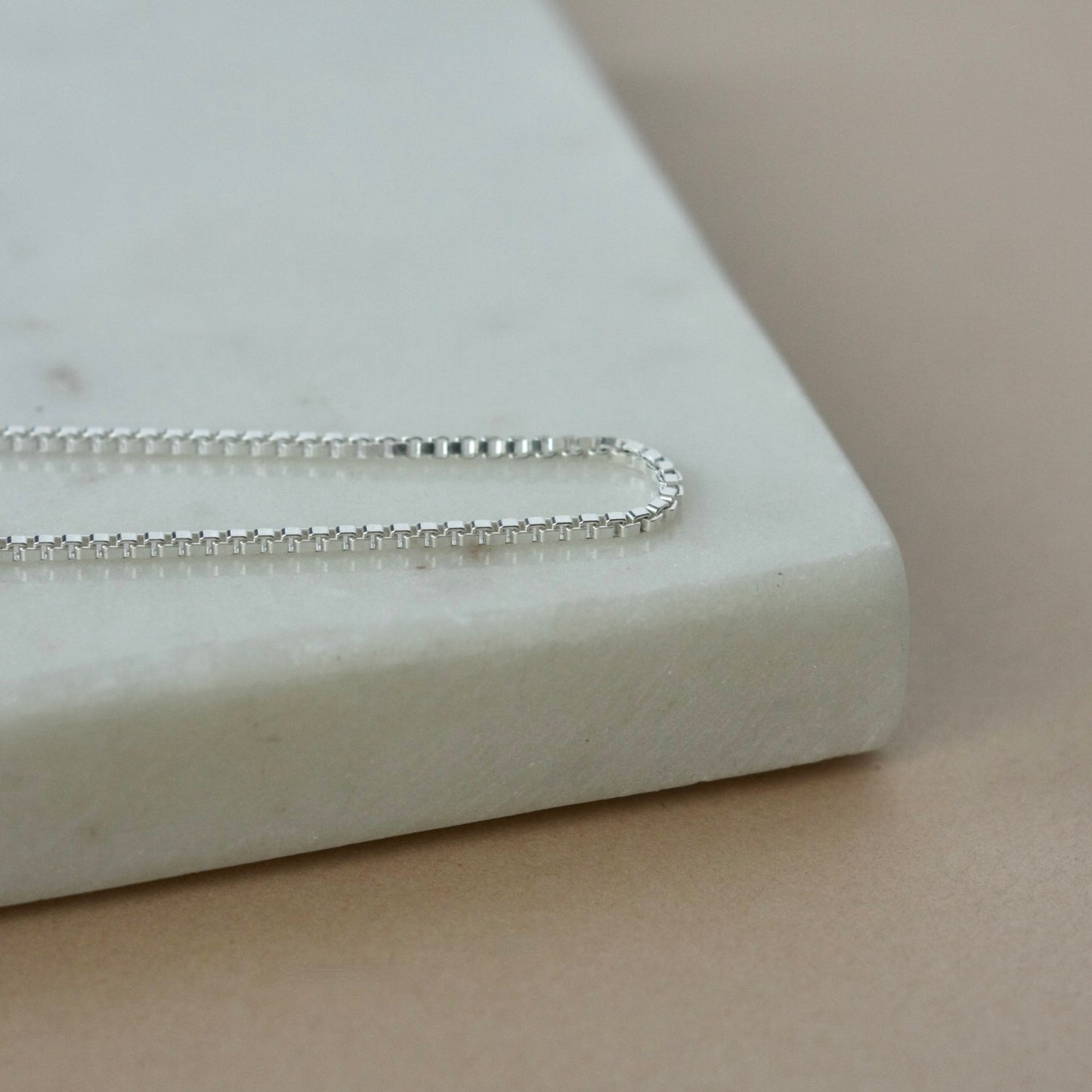 Sterling Silver Box Chain Necklace