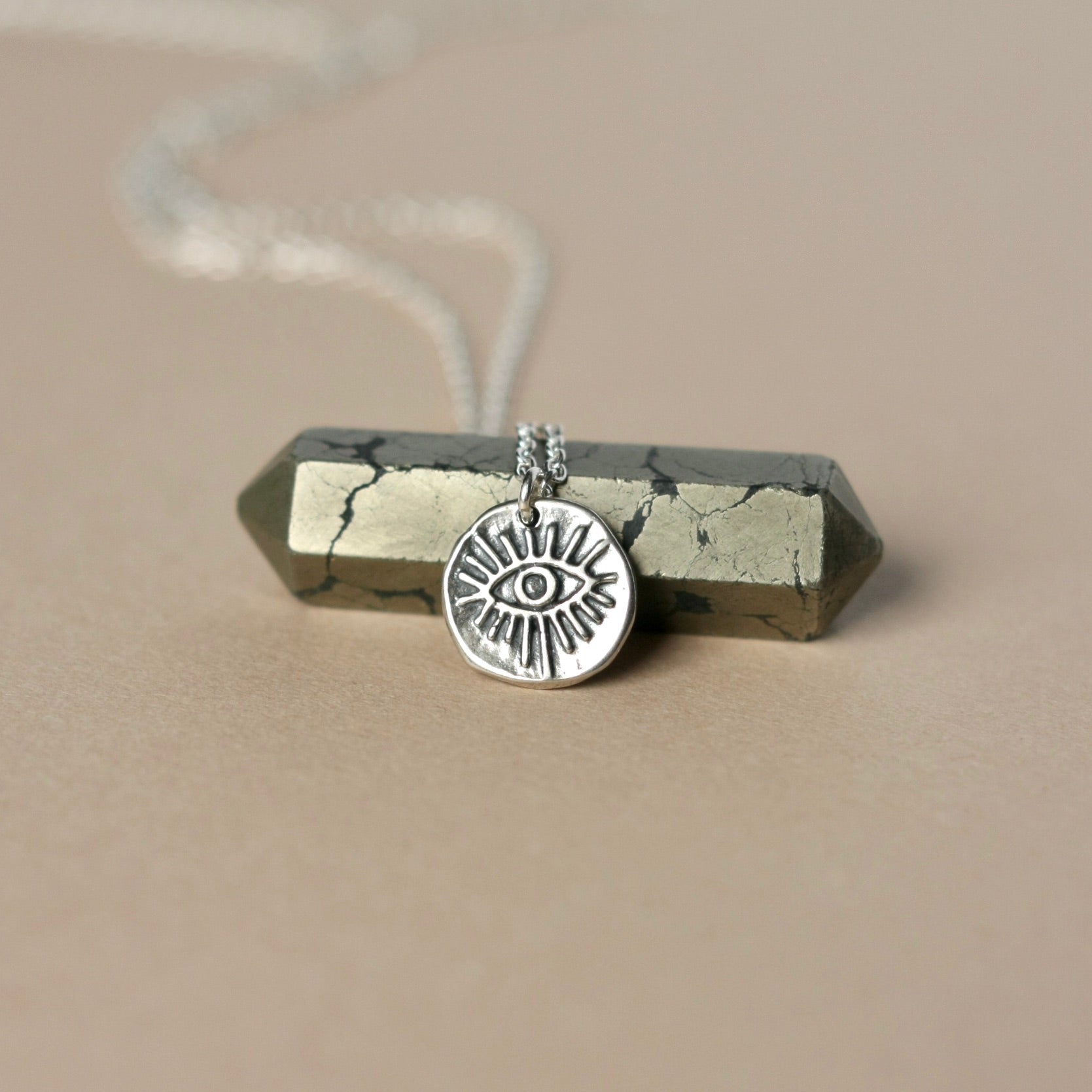 Sterling Silver Evil Eye Necklace