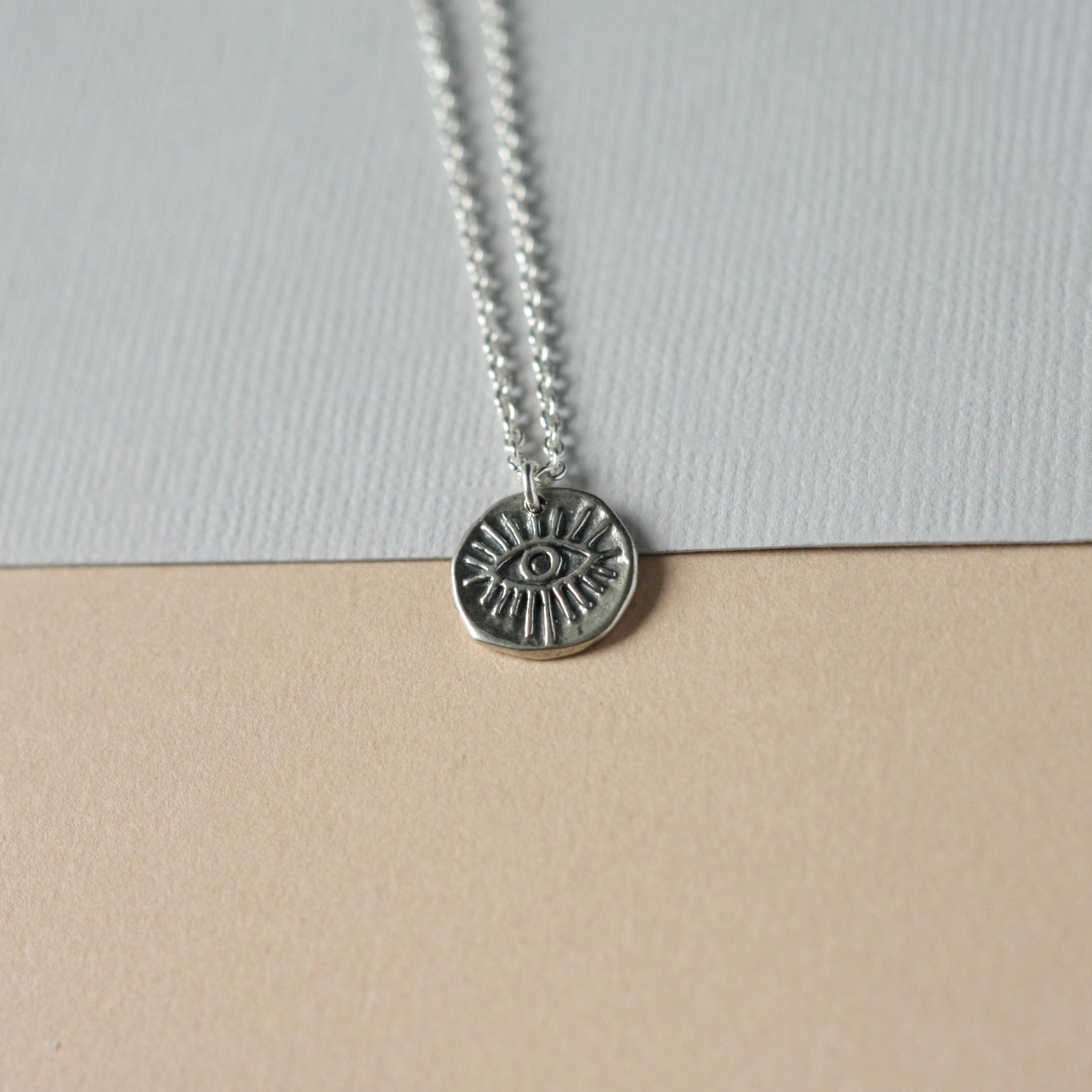 Sterling Silver Evil Eye Necklace
